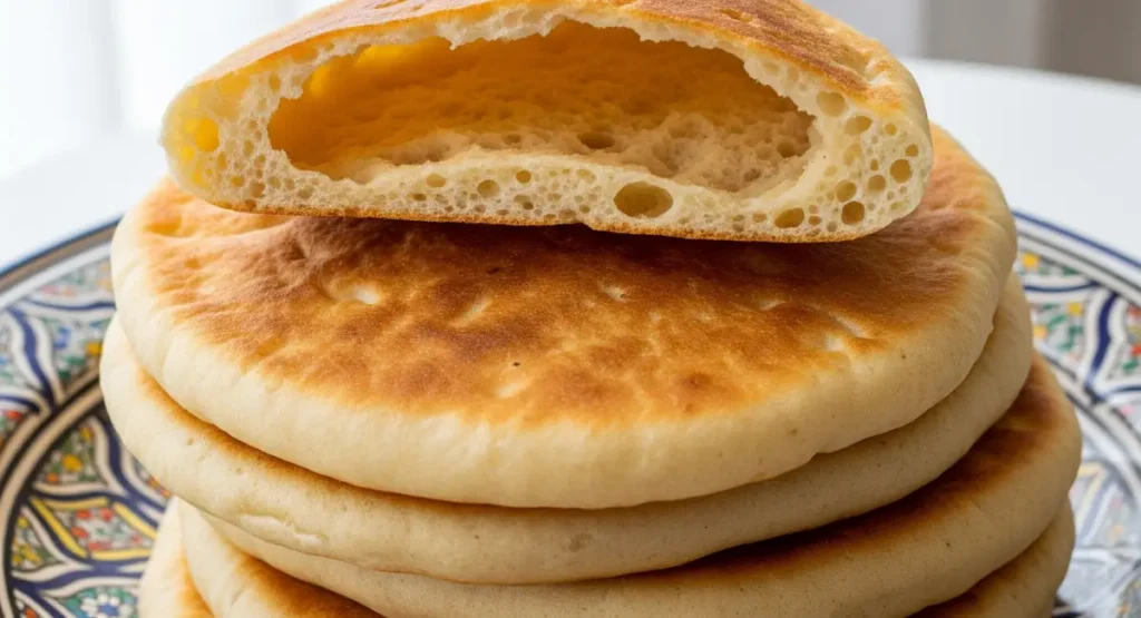 Fluffy Moroccan Batbout Skillet Bread
