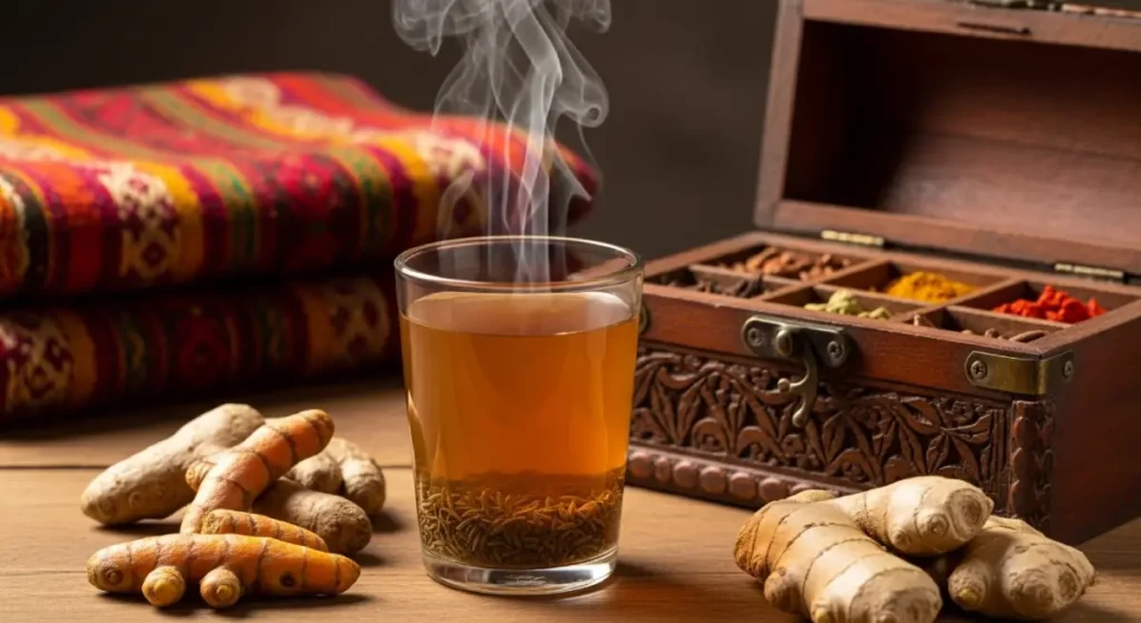 Moroccan spices like cumin and turmeric shown for their healing properties