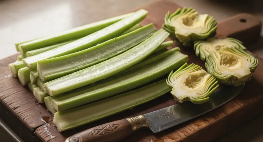 Differences between kharchouf and artichoke in cardoon recipe