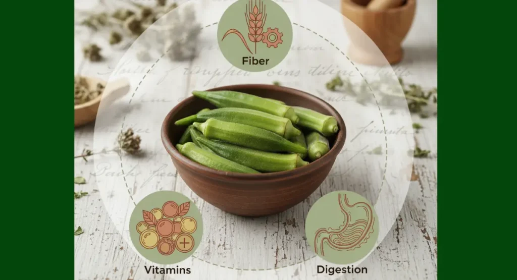 Health benefits of Moroccan okra recipe digestion and fiber