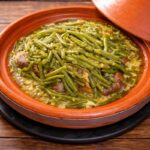 Beef and green beans moroccan tagine